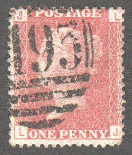 Great Britain Scott 33 Used Plate 147 - LJ - Click Image to Close